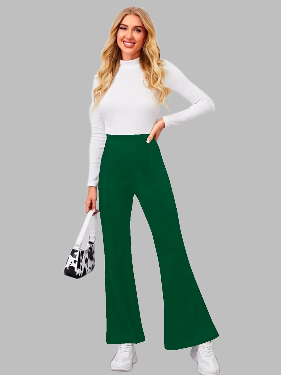 Dream Beauty Fashion Women's Bell Bottom High Waist