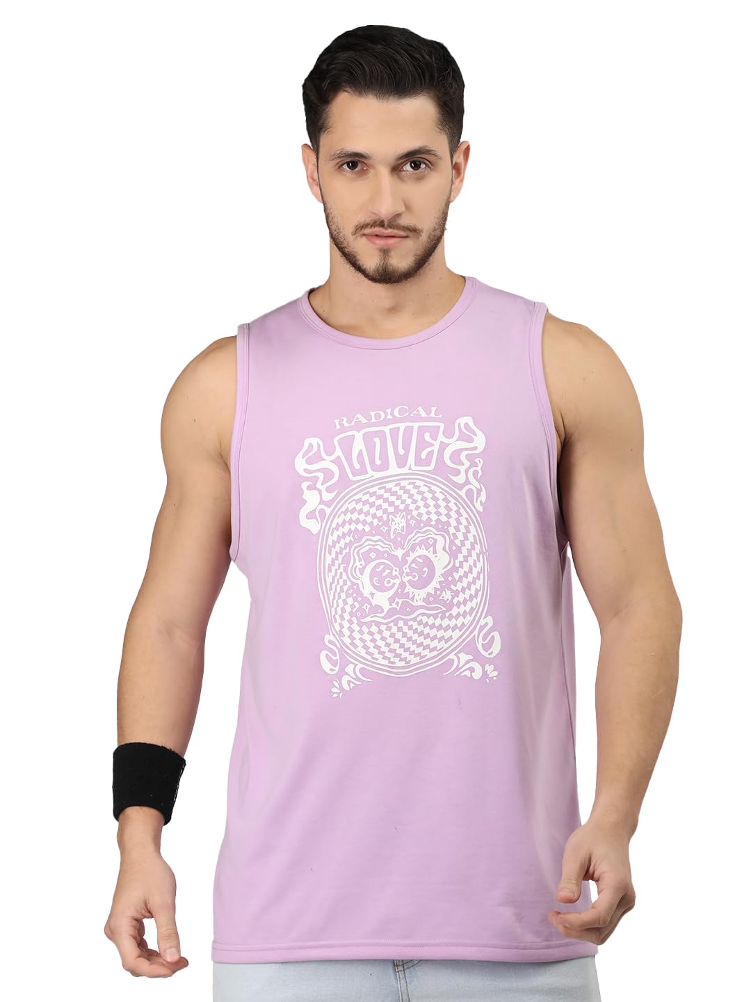 CHKOKKO Tank Tops Sleeveless T-Shirt for Men Cotton