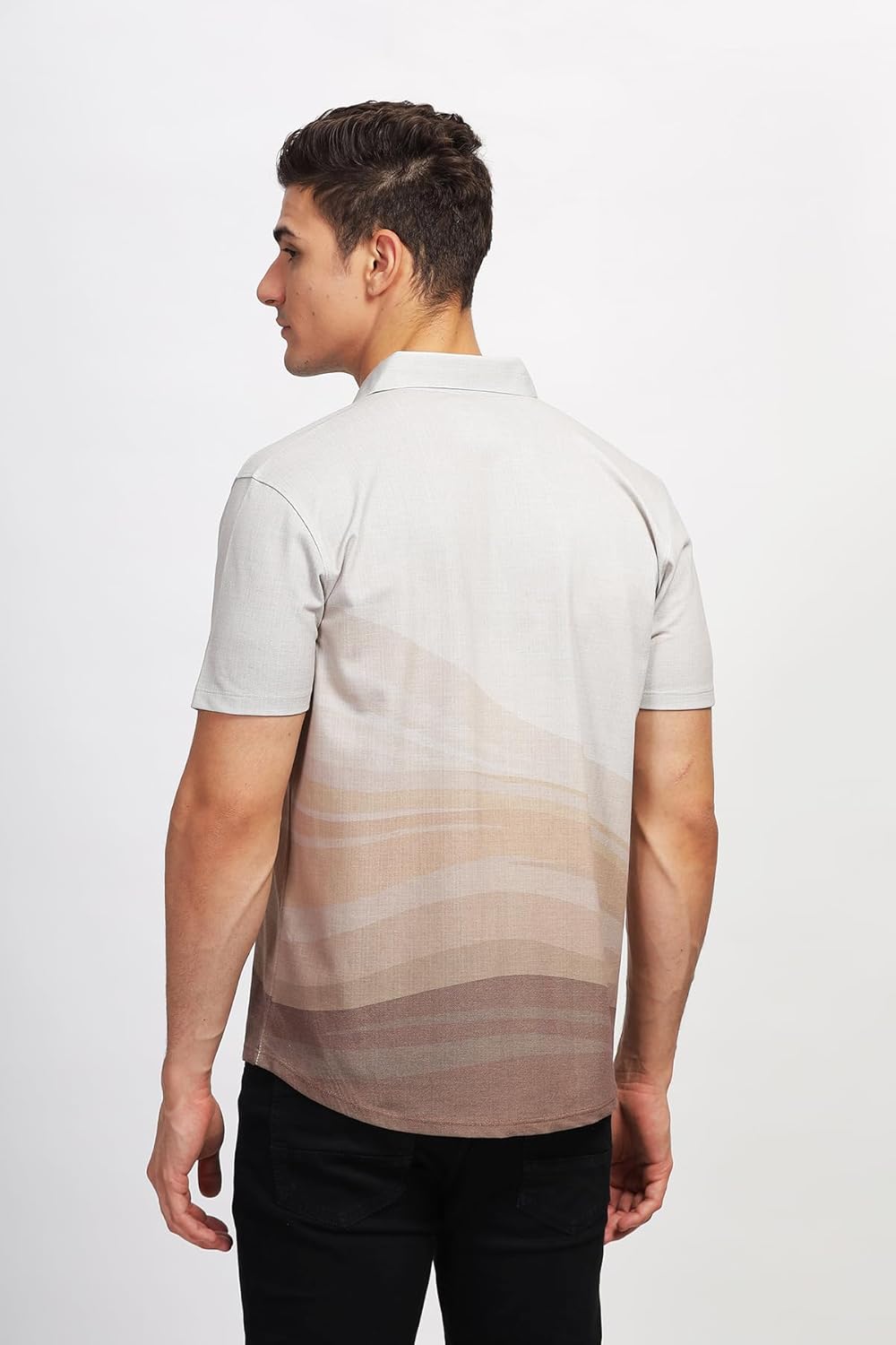 BULLMER Trendy Regular Fit Printed Causal Shirt for Men