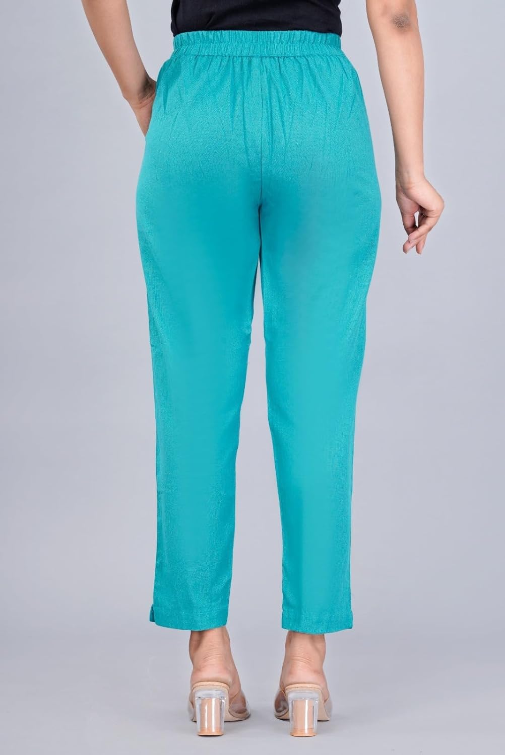 Jakpacks Cotton Ankle Fit Trouser Pants for Women