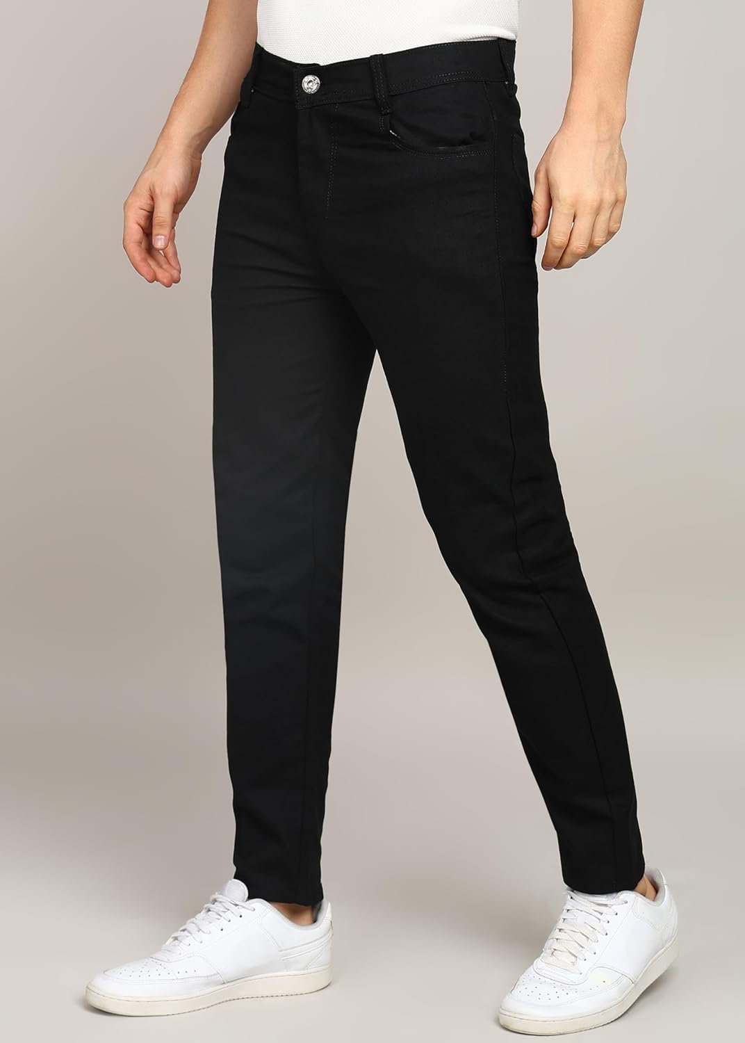MARK VIEW Black Denim Men's Slim fit Jeans