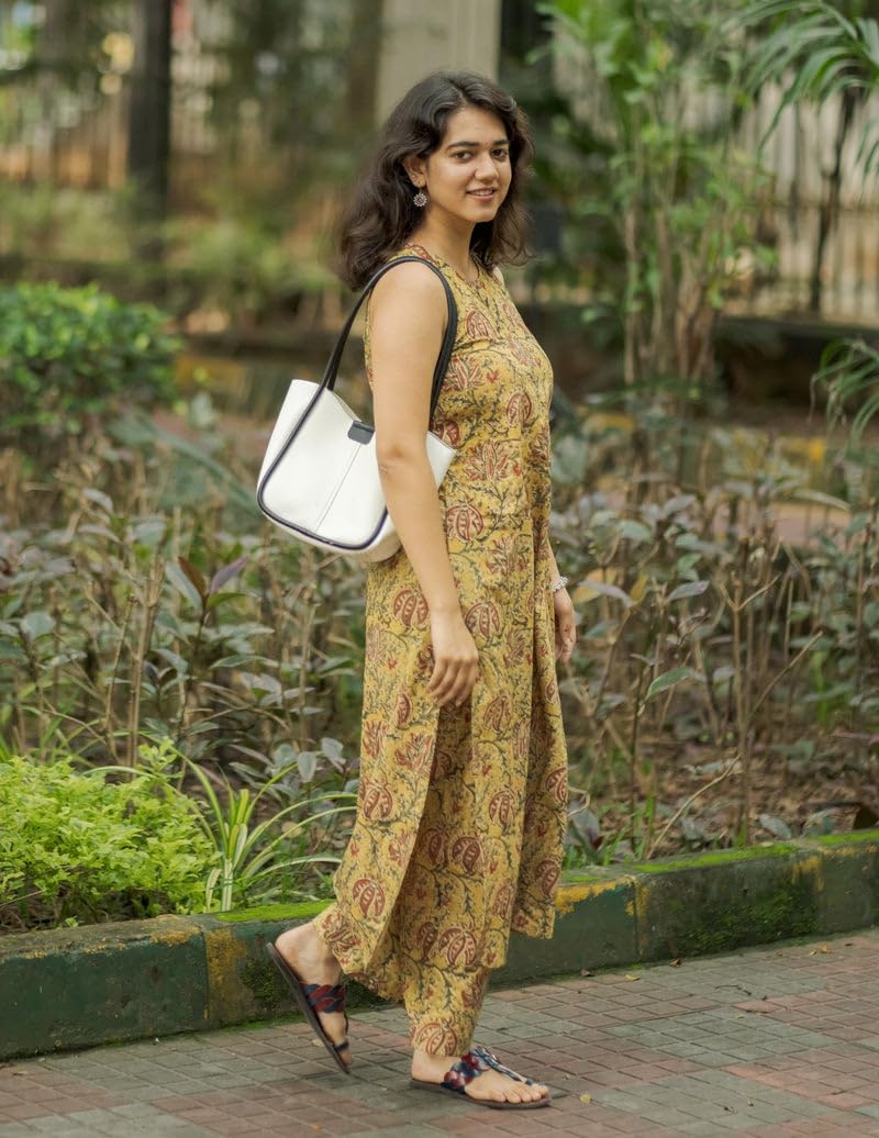 Women's Rayon Blend Straight Printed Kurta with Palazzo
