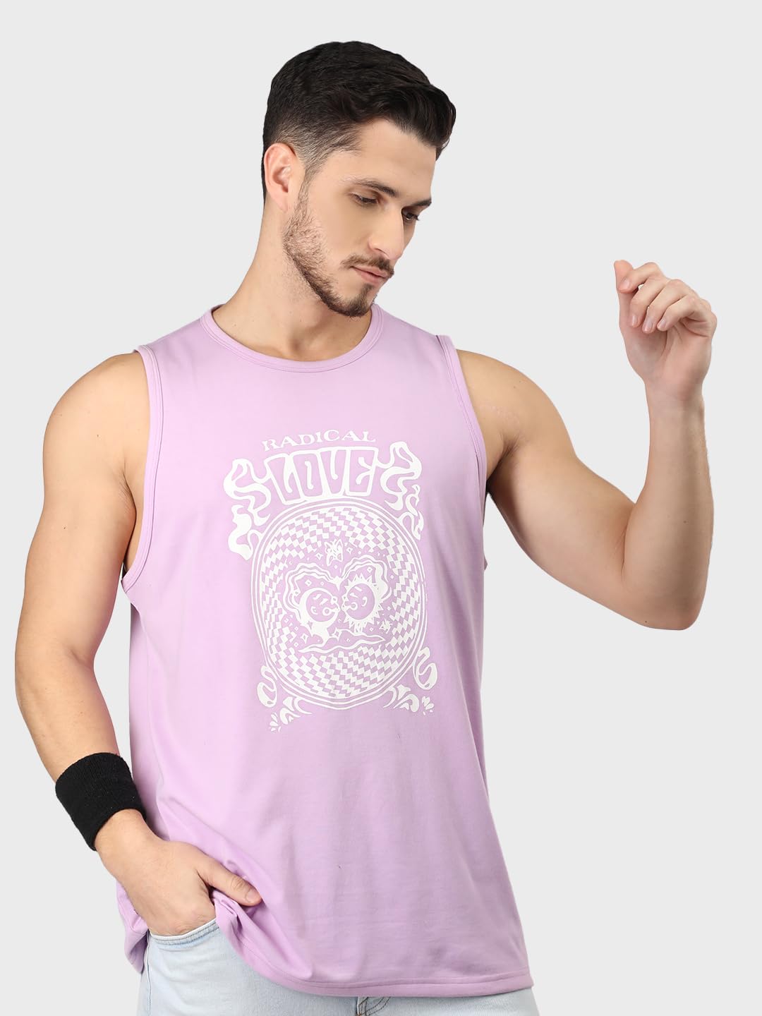 CHKOKKO Tank Tops Sleeveless T-Shirt for Men Cotton