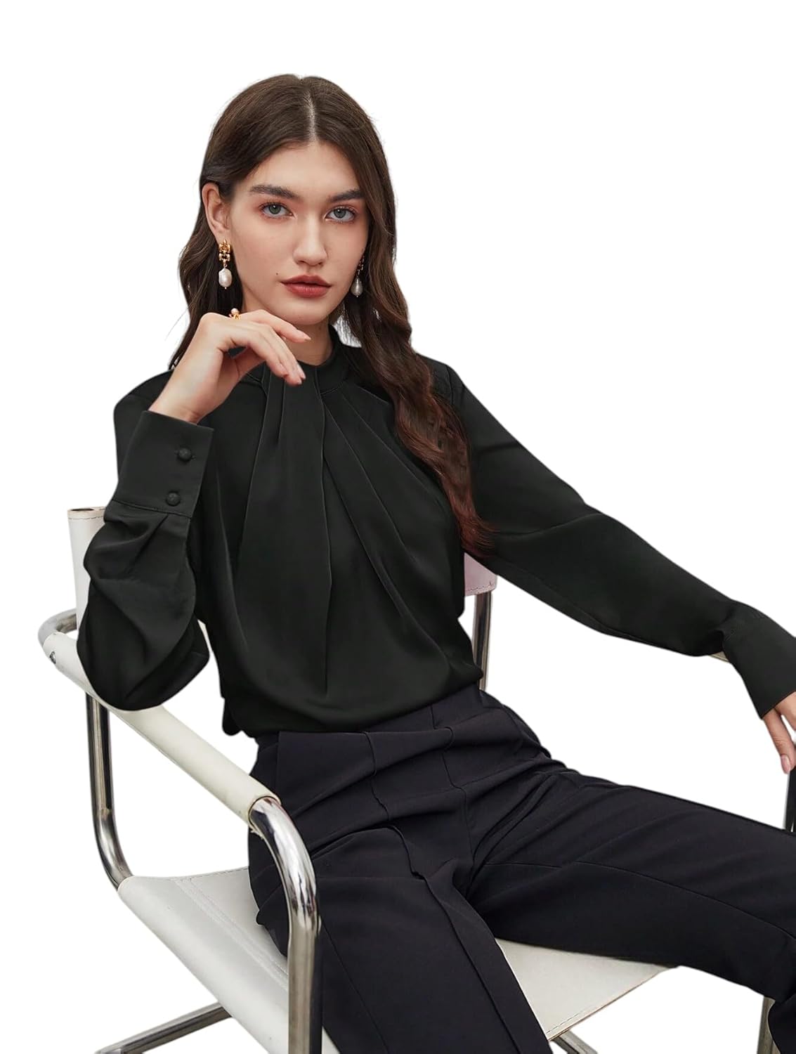 LITZO Top for Women Regular Fit Latest Stylish Office Wear Western Top (T-L-01-04)