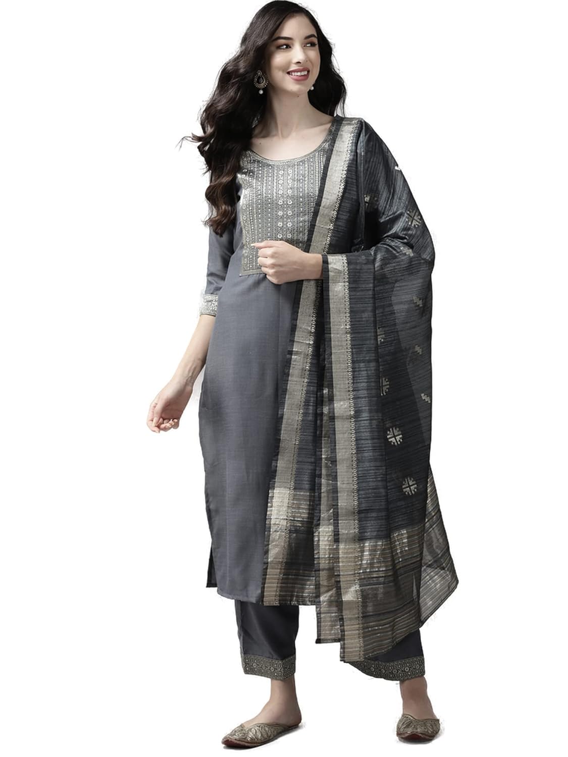 INDO ERA Women's Rayon Woven Design Dupatta