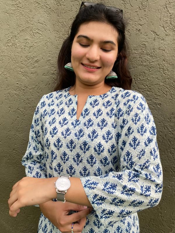 Kashis CreationsFloral Print Rayon Kurta for Women