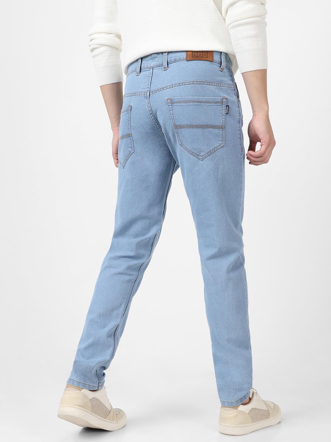 Urbano Fashion Men's Slim Fit Washed Jeans Stretchable