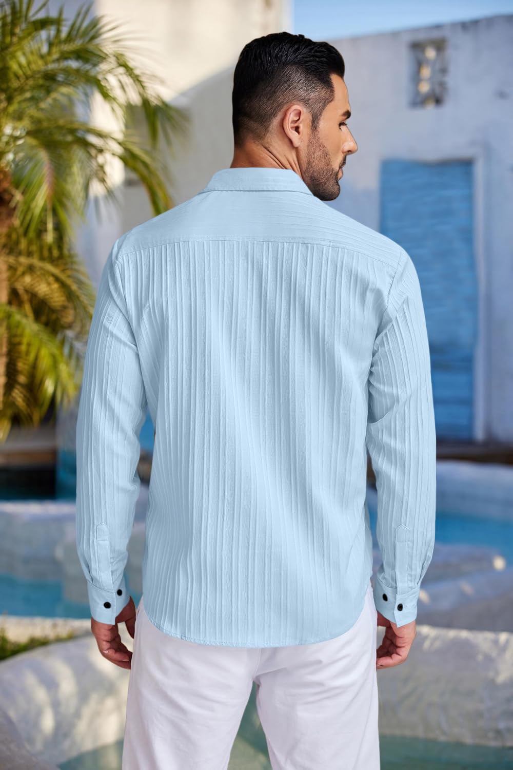 ROYALSCOUT Men's Cotton Blend Full Sleeve Short Kurta