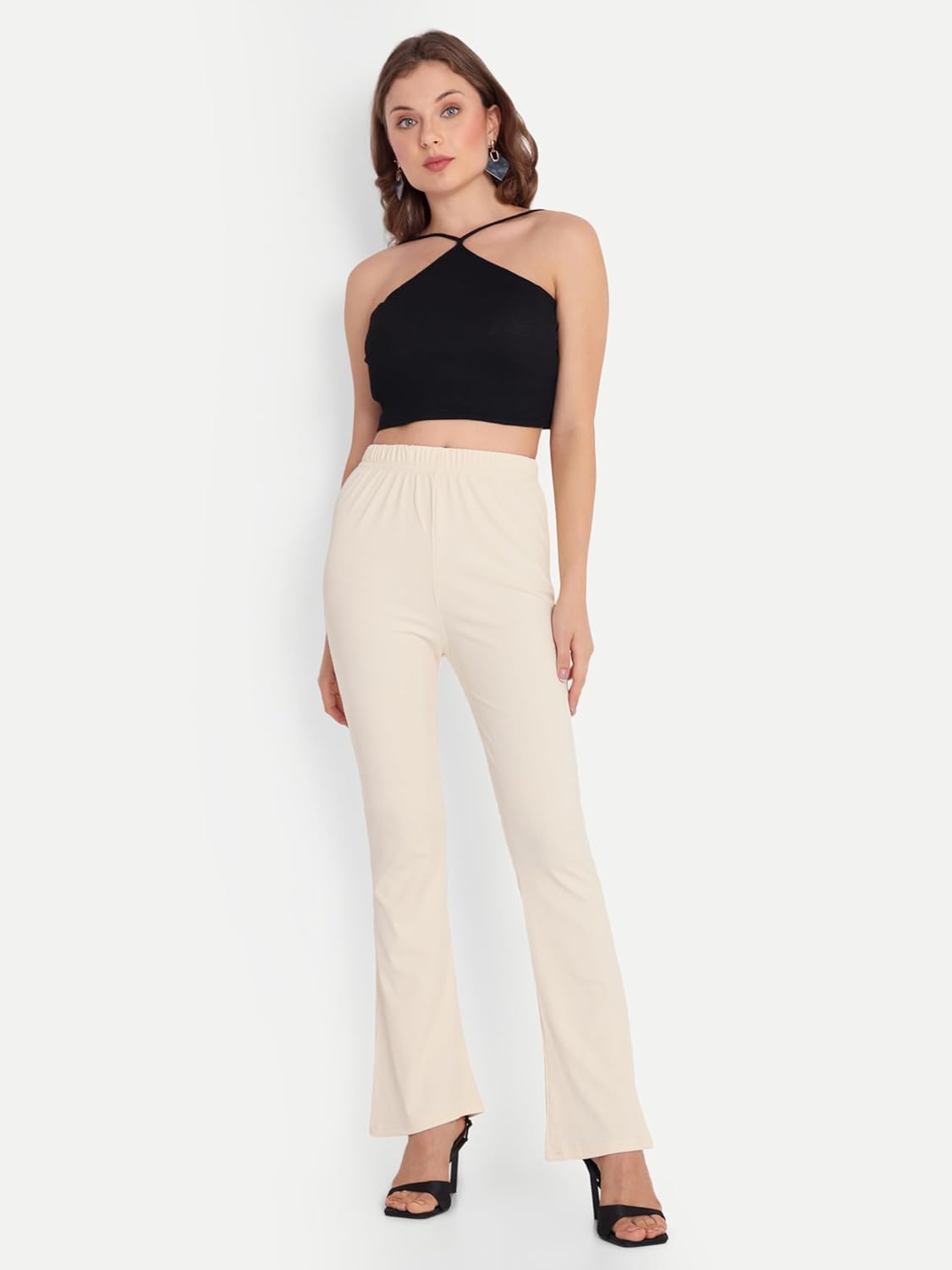 FNOCKS Pants Women's Premium Cotton Bell Bottom