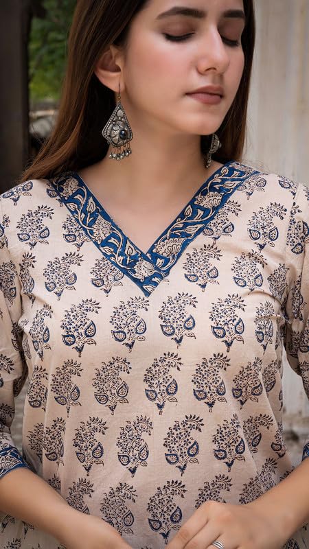 Kashis Creations Floral Print Rayon Kurta for Women