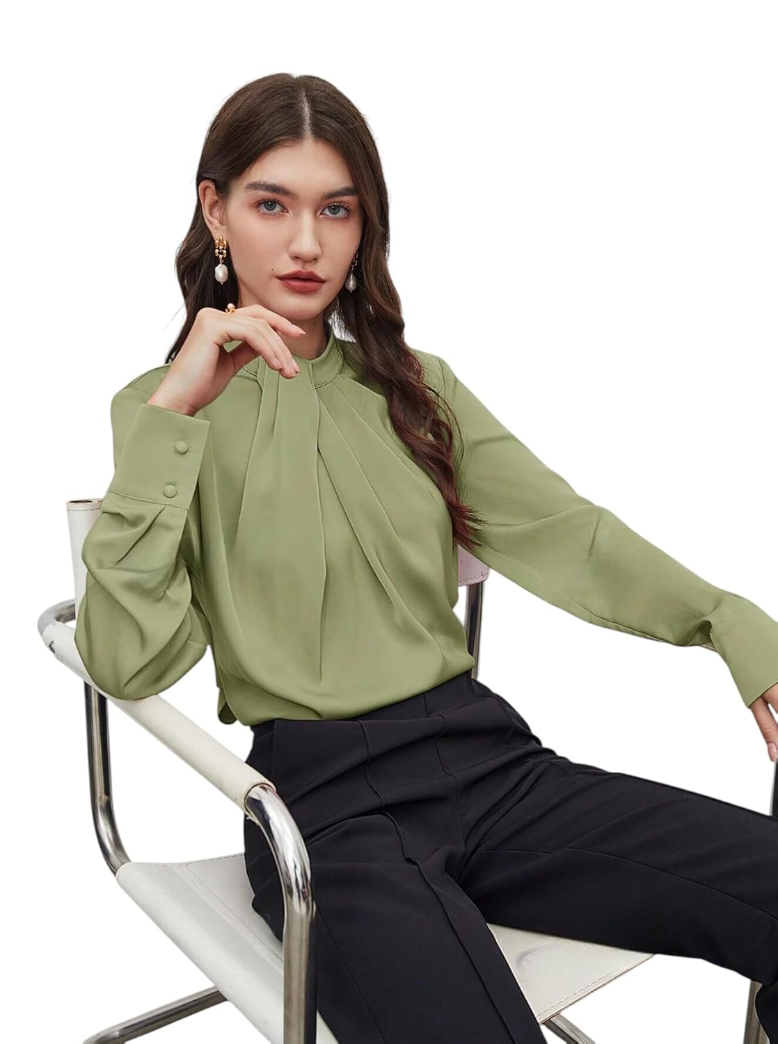 LITZO Top for Women Regular Fit Latest Stylish Office Wear Western Top (T-L-01-04)