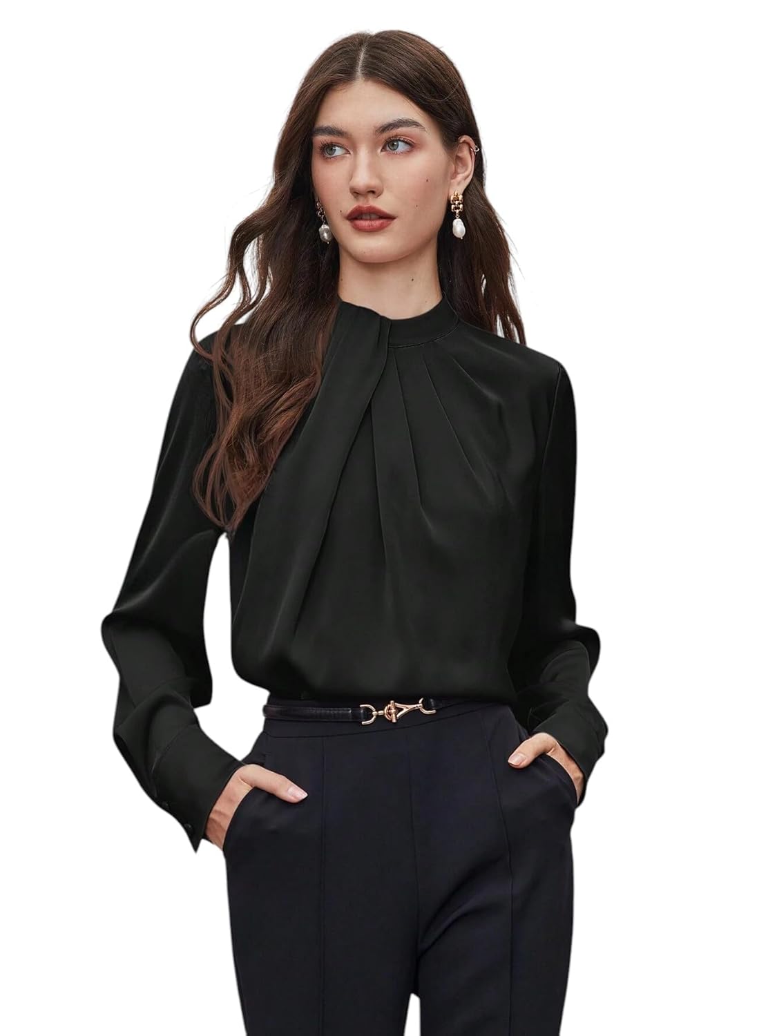 LITZO Top for Women Regular Fit Latest Stylish Office Wear Western Top (T-L-01-04)