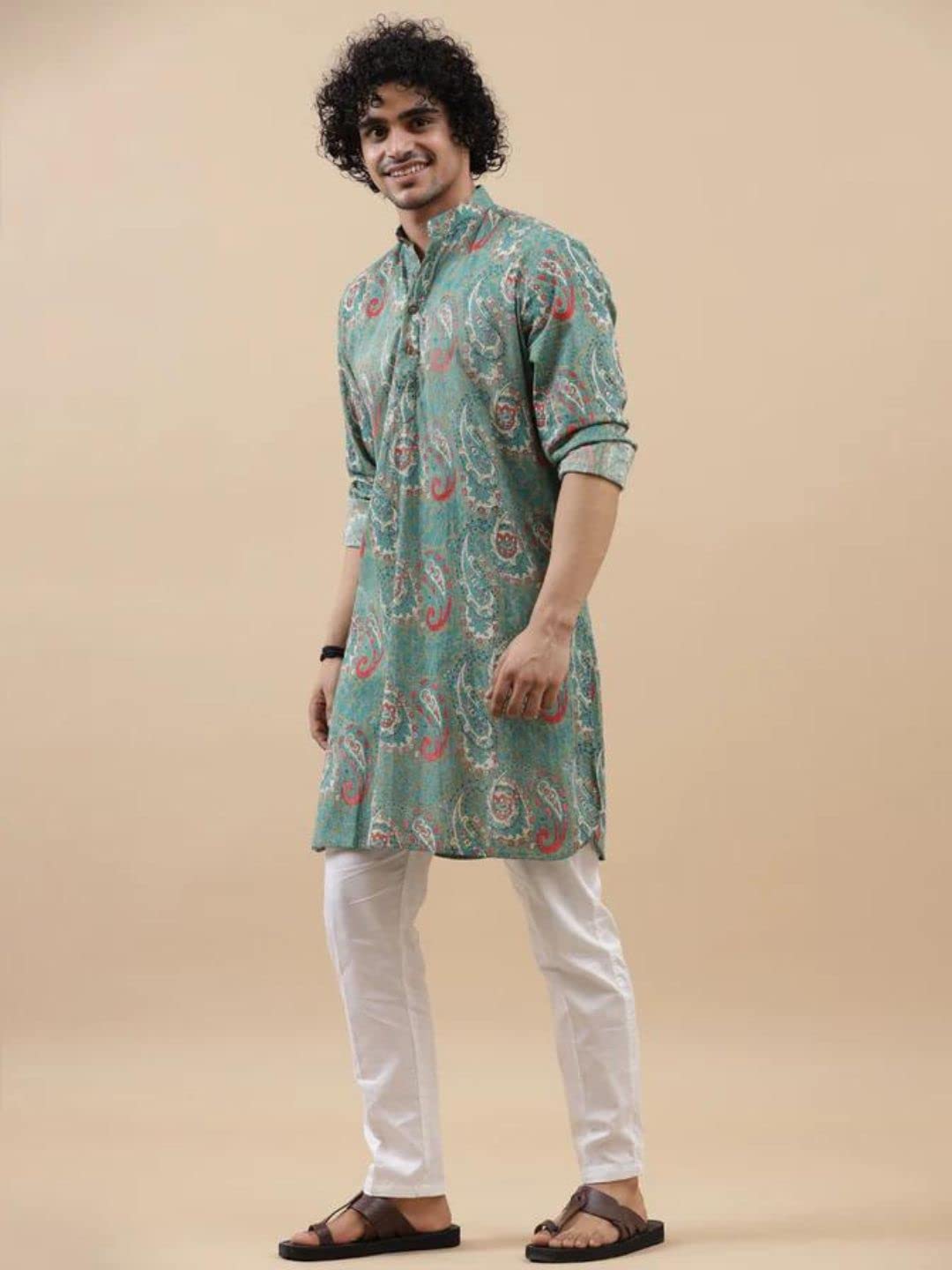 Leriya Fashion Men's Kurta | Rayon Printed Kurta
