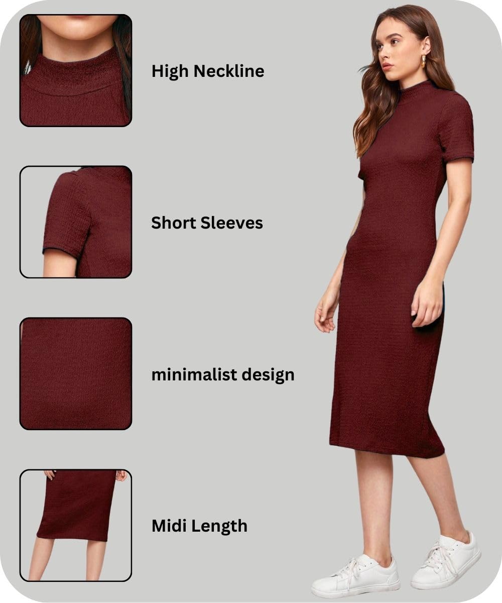 Leriya Fashion one-Piece Dress for Women Bodycon Long | Birthday Dress for Women