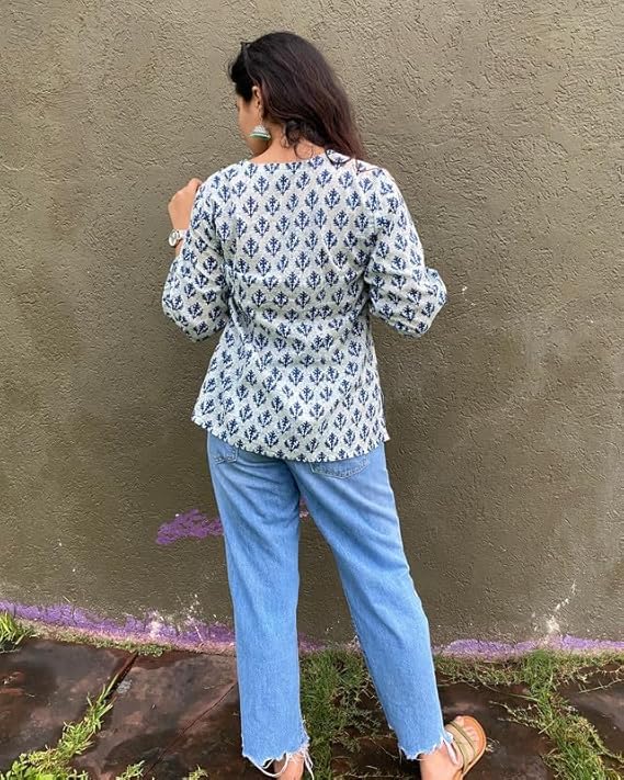 Regular Fit Printed Shirt Top Women