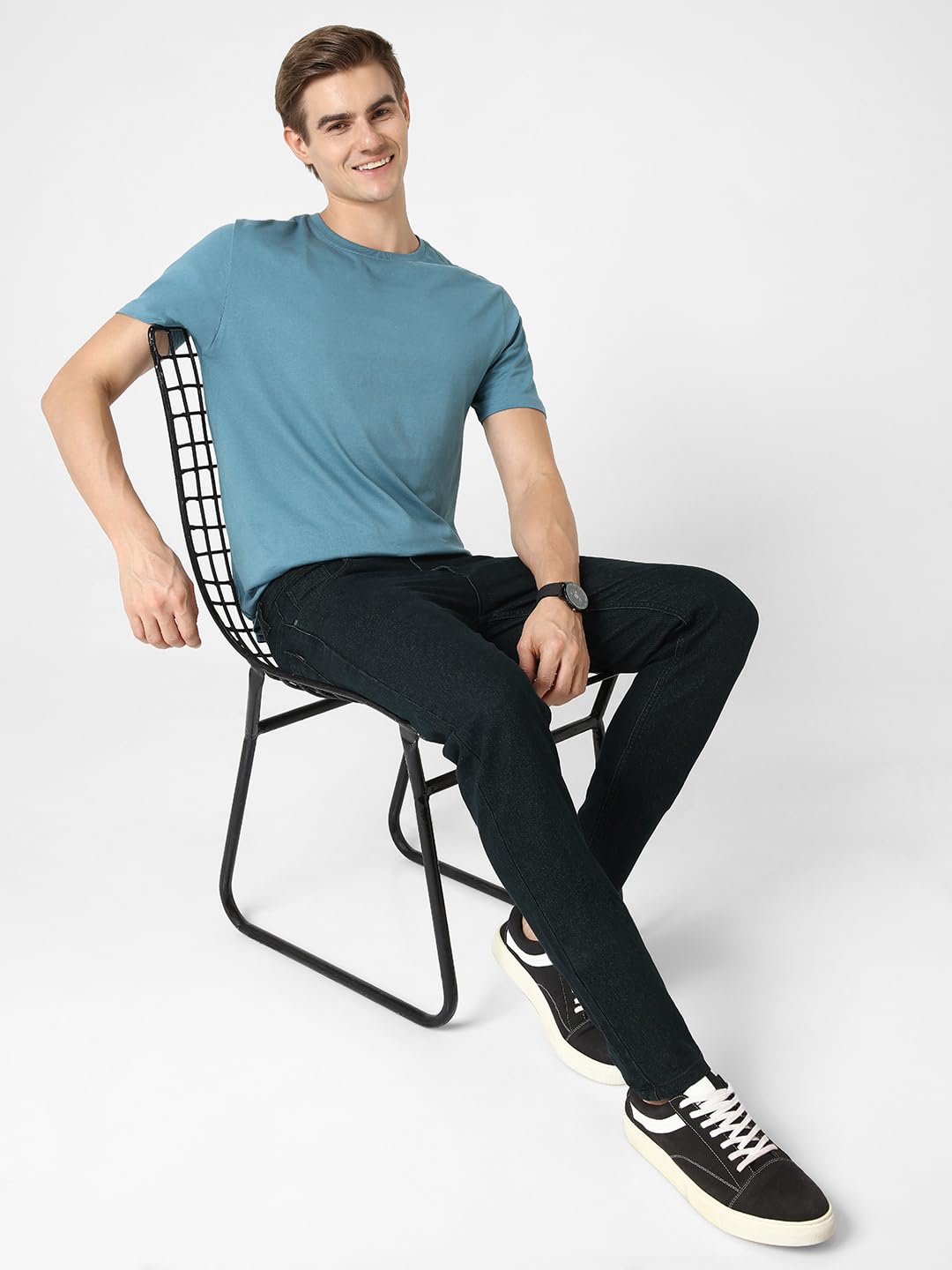 Urbano Fashion Men's Slim Fit Washed Jeans Stretchable