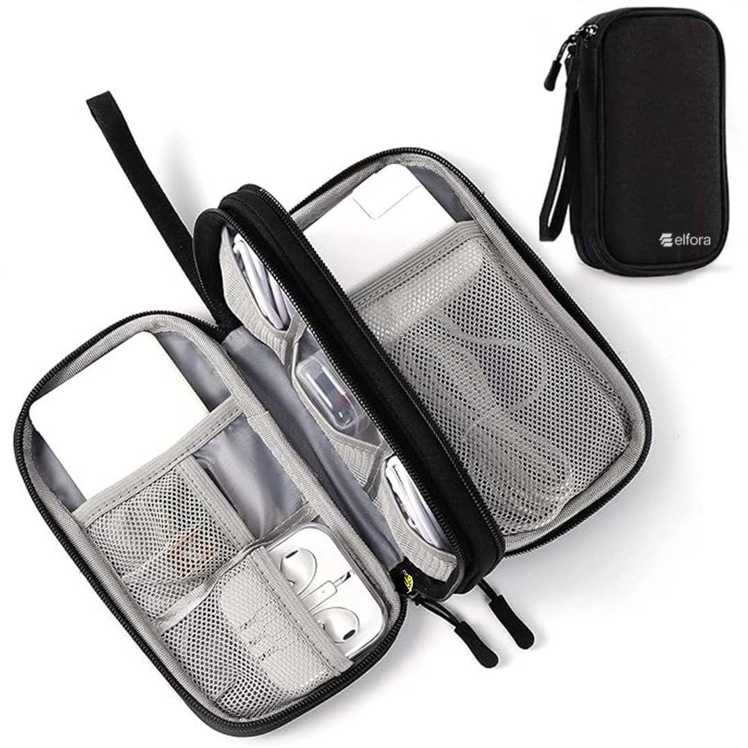 Elfora Cable Organizer Pouch | Travel Organiser Bag