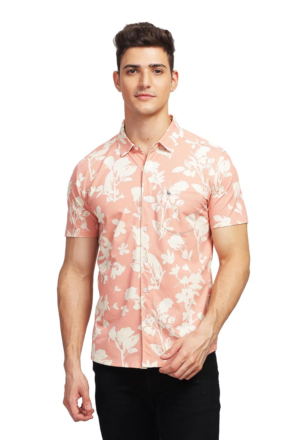BULLMER Trendy Regular Fit Printed Causal Shirt for Men