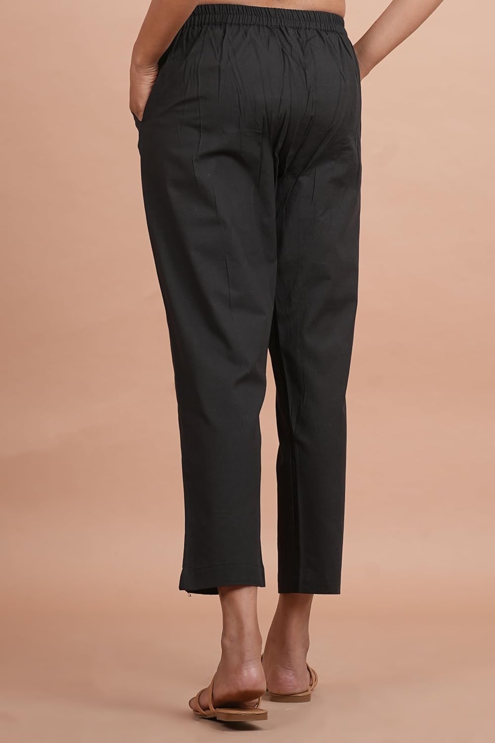 Jakpacks Cotton Ankle Fit Trouser Pants for Women