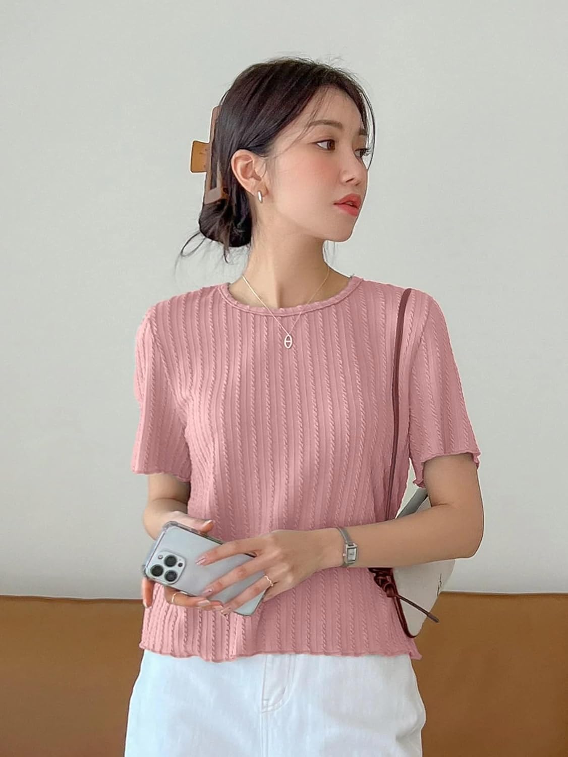 GRECIILOOKS Women’s Fashion Tops – Crop Top, Loose Fit Oversized Shirts & Stylish Korean Tank Tops for Summer Wear (Available in Plus Size and Combo Pack of 2)