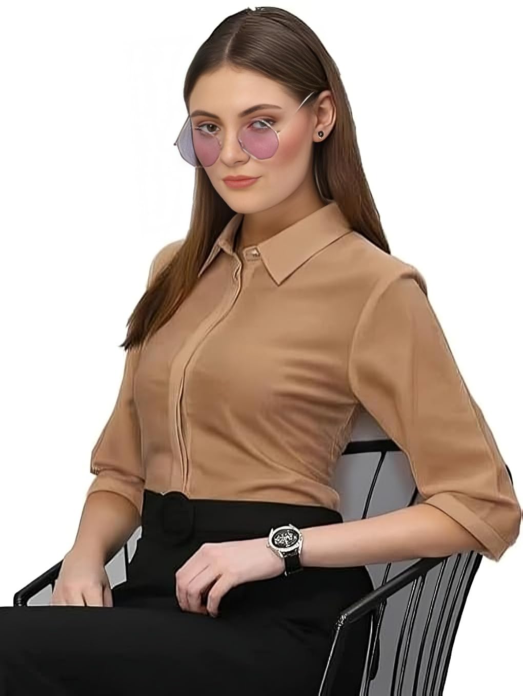RUDRAKSH_J Women’s Formal Shirt for Office