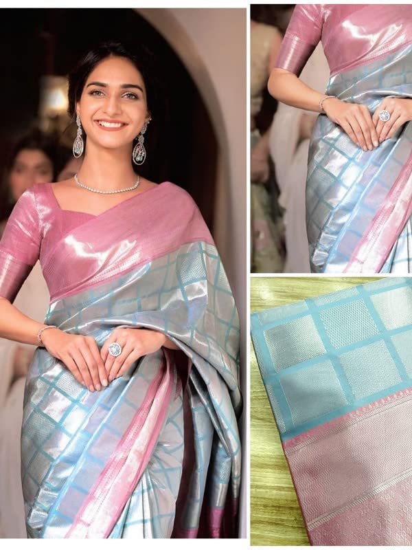 Women's Kanjivaram Soft Silk Blouse Piece For Wedding
