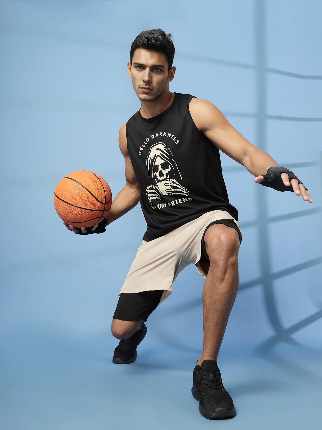 CHKOKKO Tank Tops Sleeveless T-Shirt for Men Cotton
