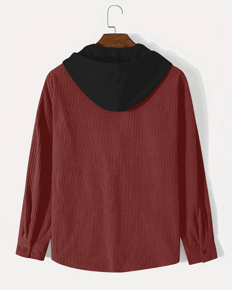 Monk Men's Solid Regular Fit Shirt | Shirt with Hood