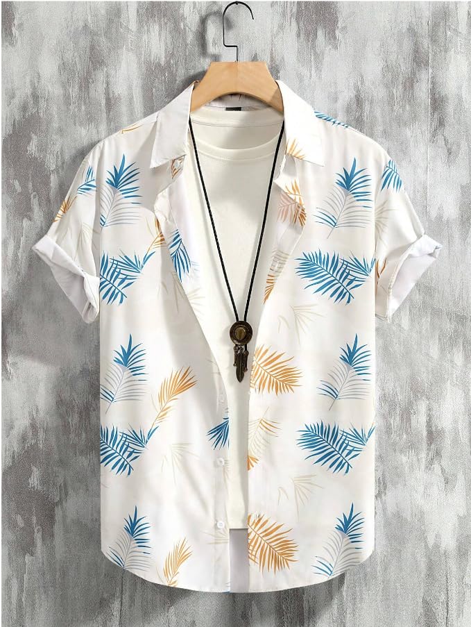 FUNKY RICH Regular Fit Shirt for Men | Half Sleeve