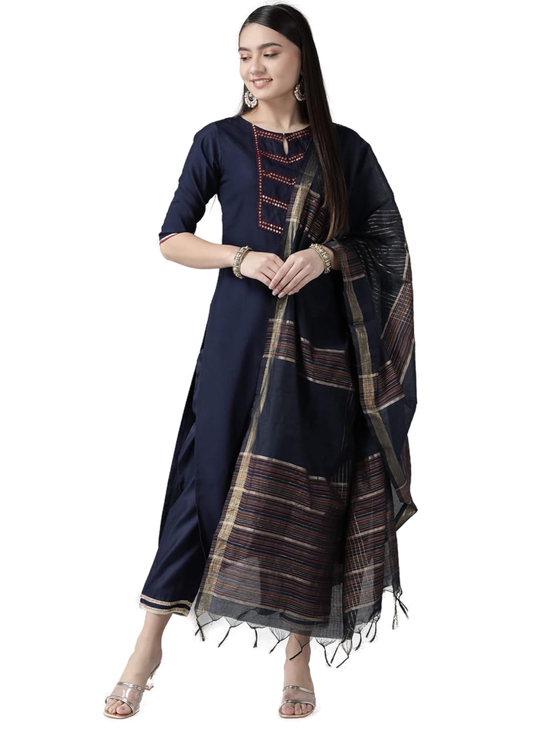 INDO ERA Women's Rayon Woven Design Dupatta