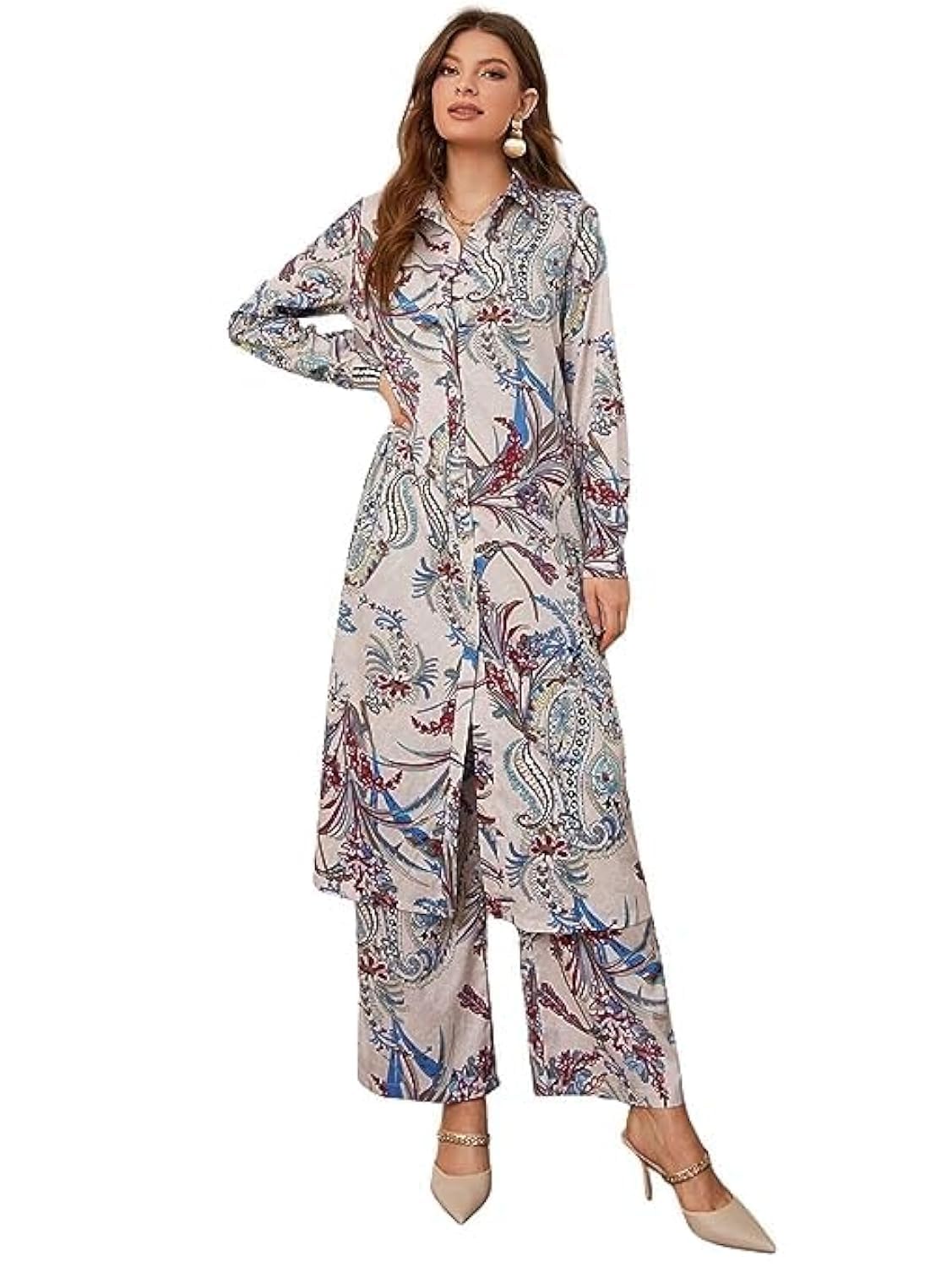 LERIYA FASHION Paisley Printed Kurta-Set for Women
