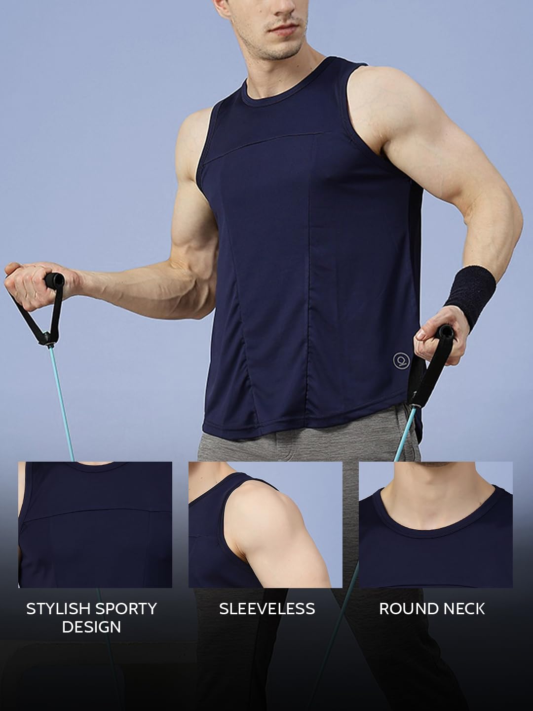 CHKOKKO Tank Tops Sleeveless T-Shirt for Men Dry Fit