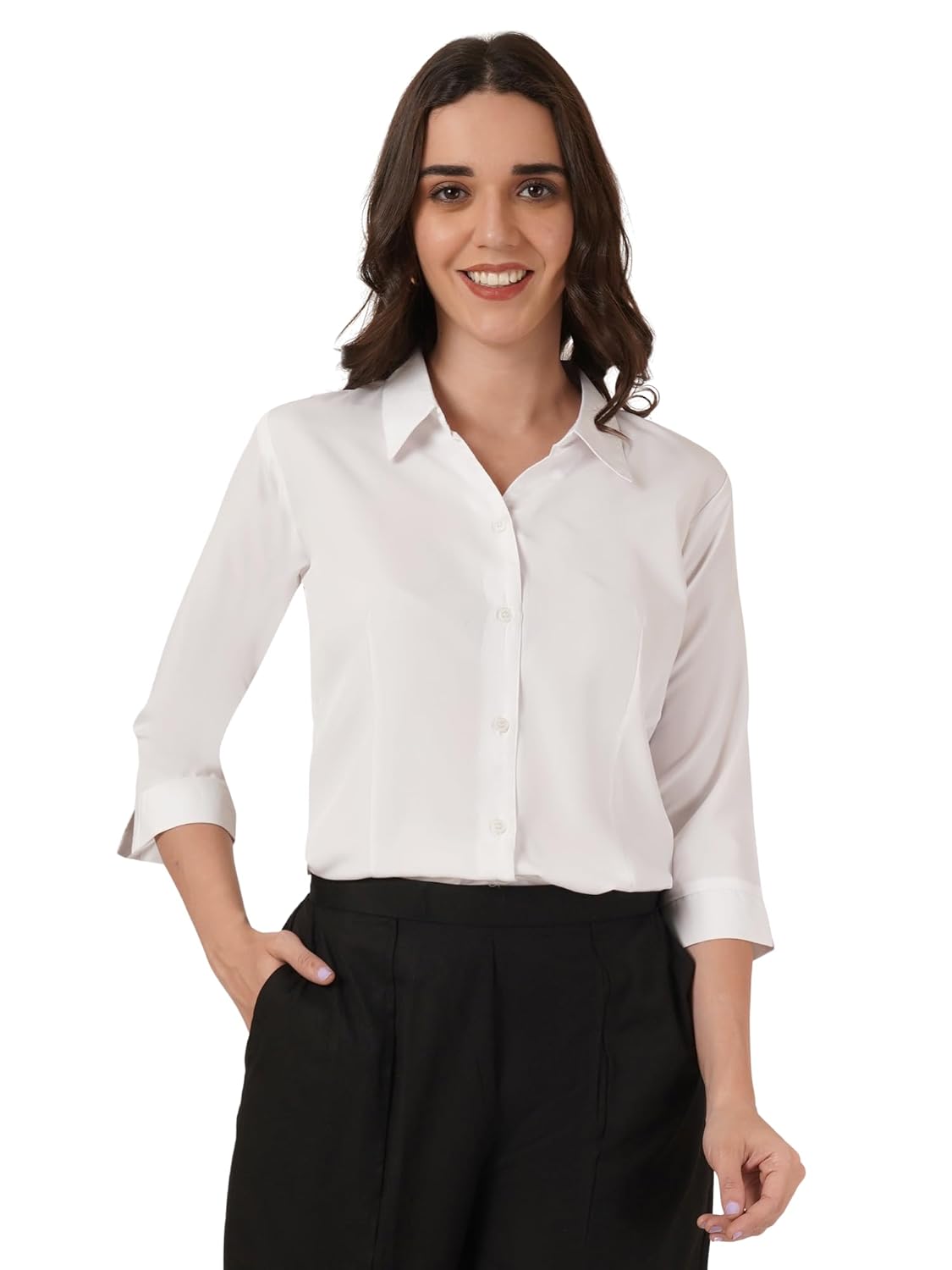 ETHIC GLANCE Women's Poly Viscose Regular Fit