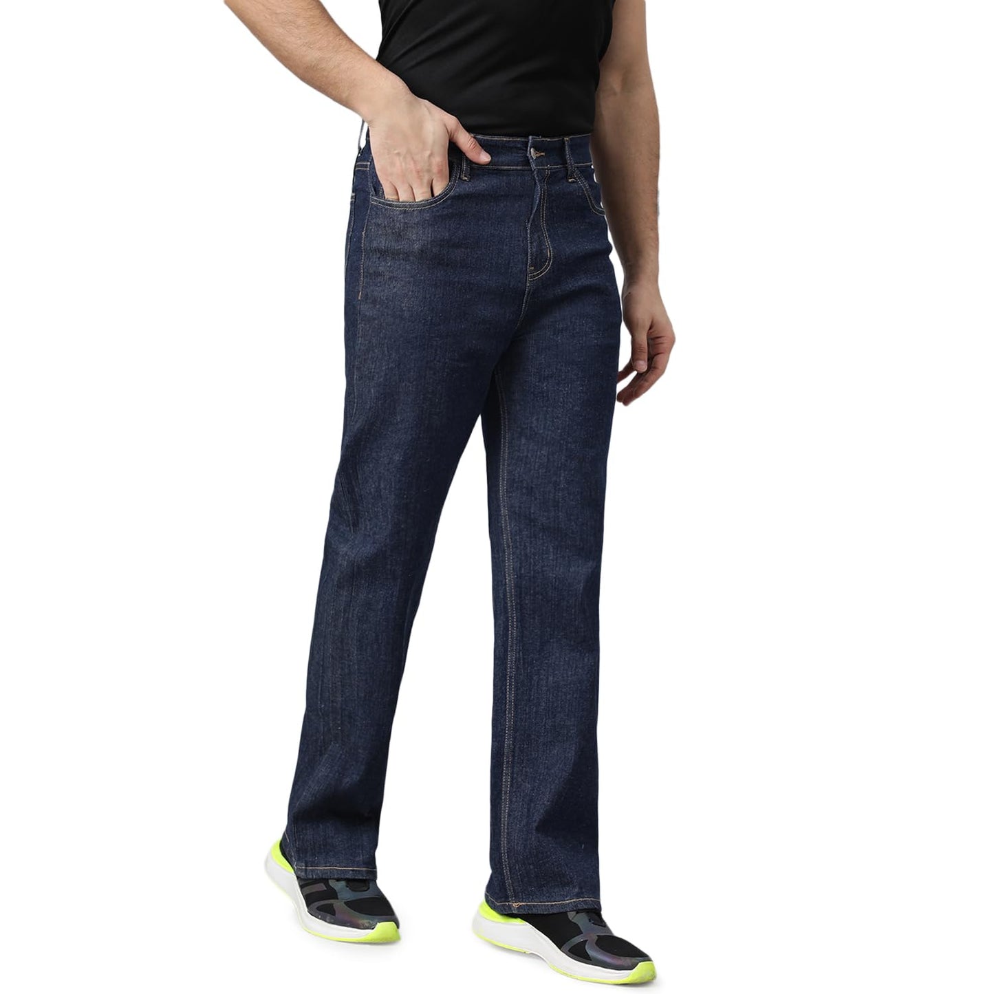 KOTTY Men’s Relaxed Fit Straight-Leg Jeans