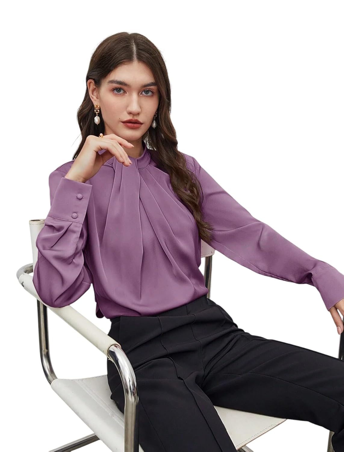 LITZO Top for Women Regular Fit Latest Stylish Office Wear Western Top (T-L-01-04)