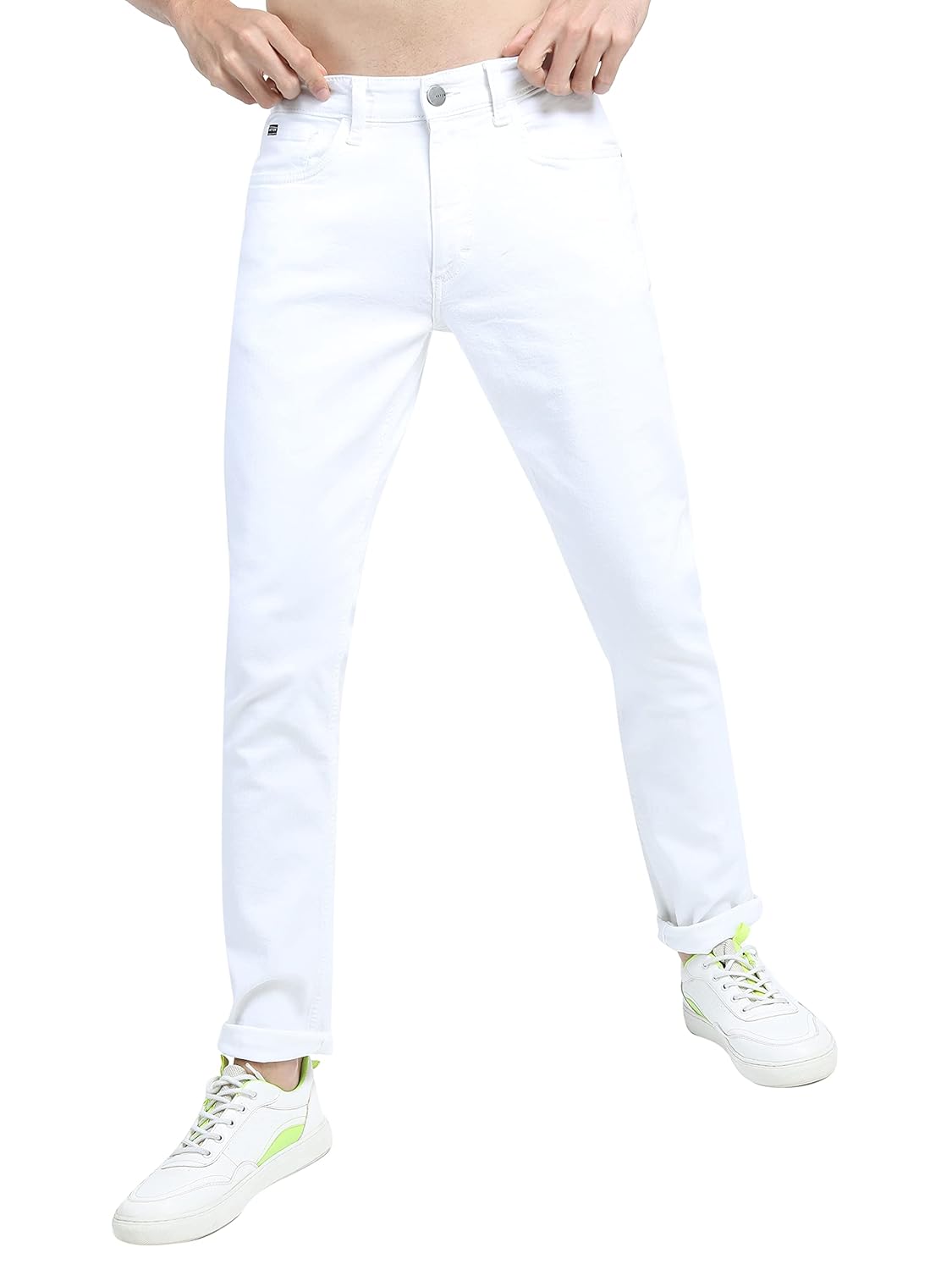KETCH Men's Slim Fit Mid Rise Jeans (Stretchable)