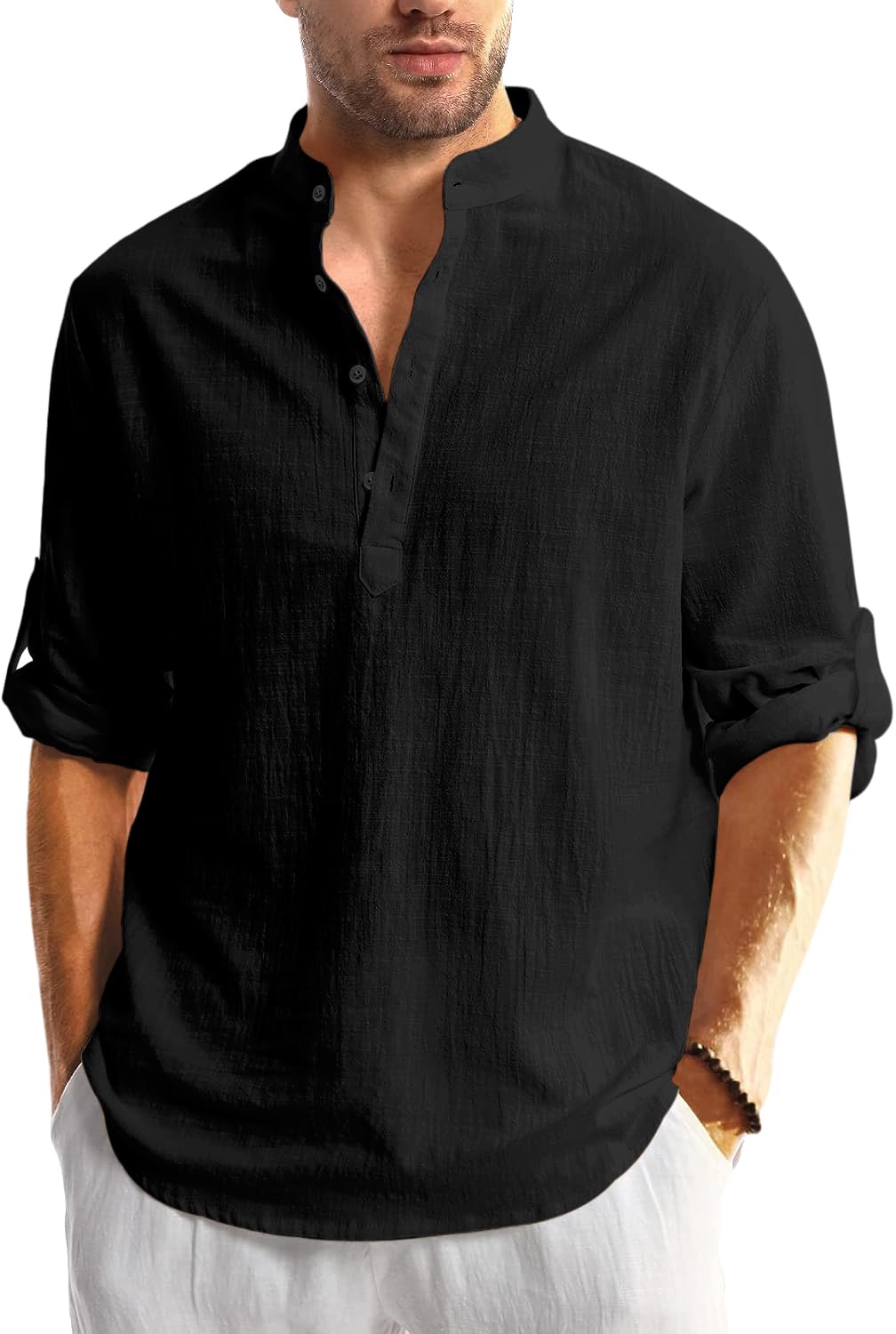 Men Solid Cotton Blend Straight Kurta Shirt Pack of 2