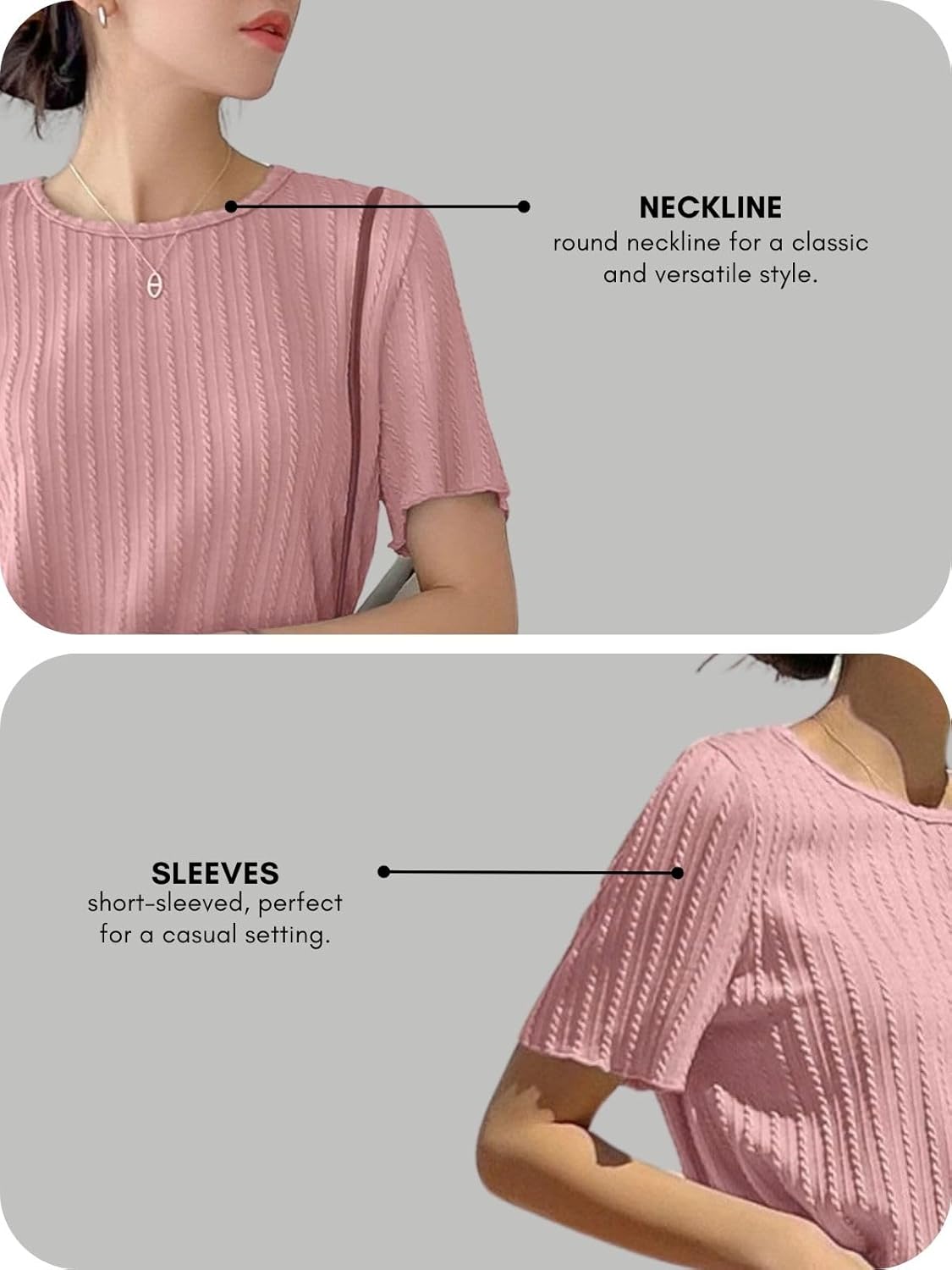 GRECIILOOKS Women’s Fashion Tops – Crop Top, Loose Fit Oversized Shirts & Stylish Korean Tank Tops for Summer Wear (Available in Plus Size and Combo Pack of 2)
