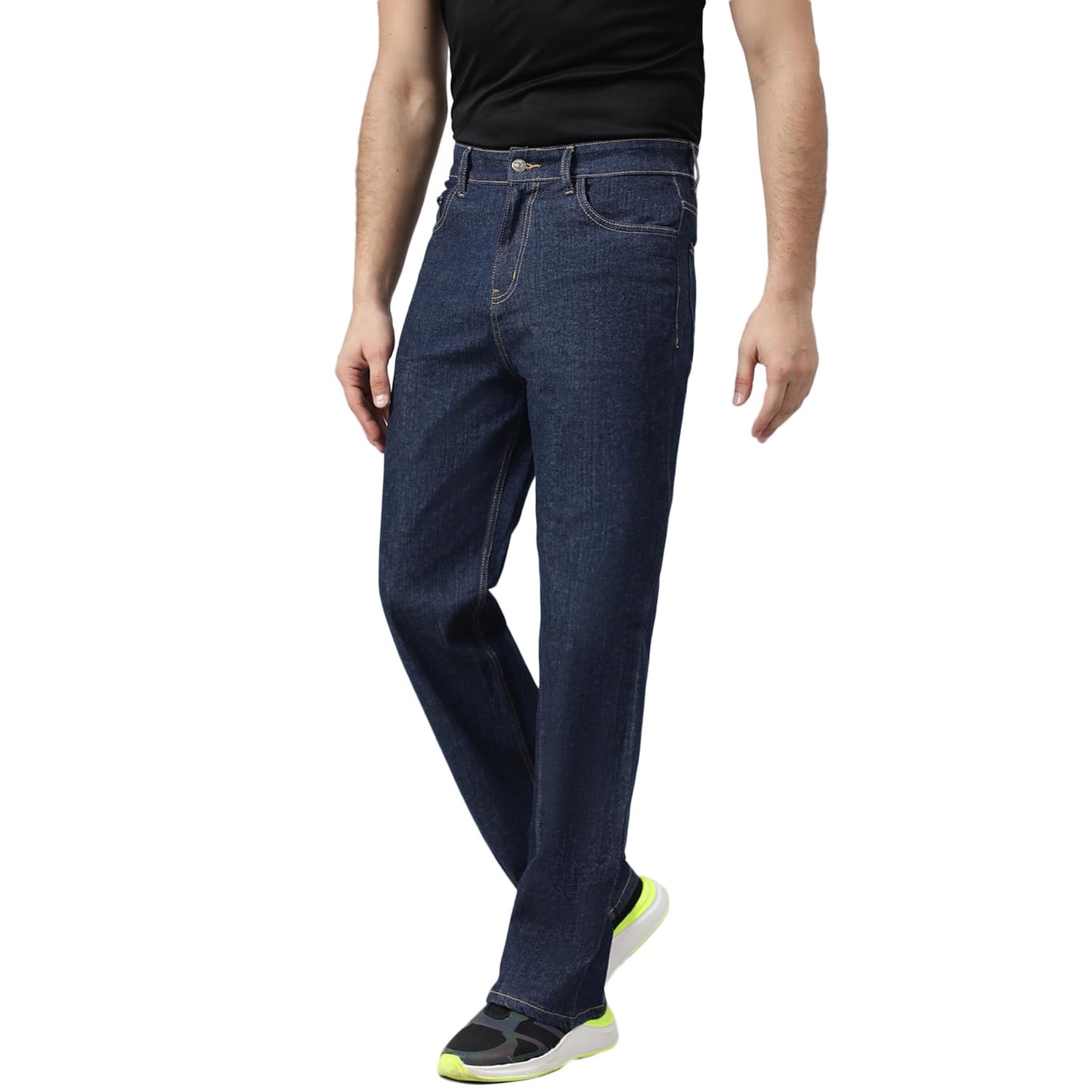 KOTTY Men’s Relaxed Fit Straight-Leg Jeans