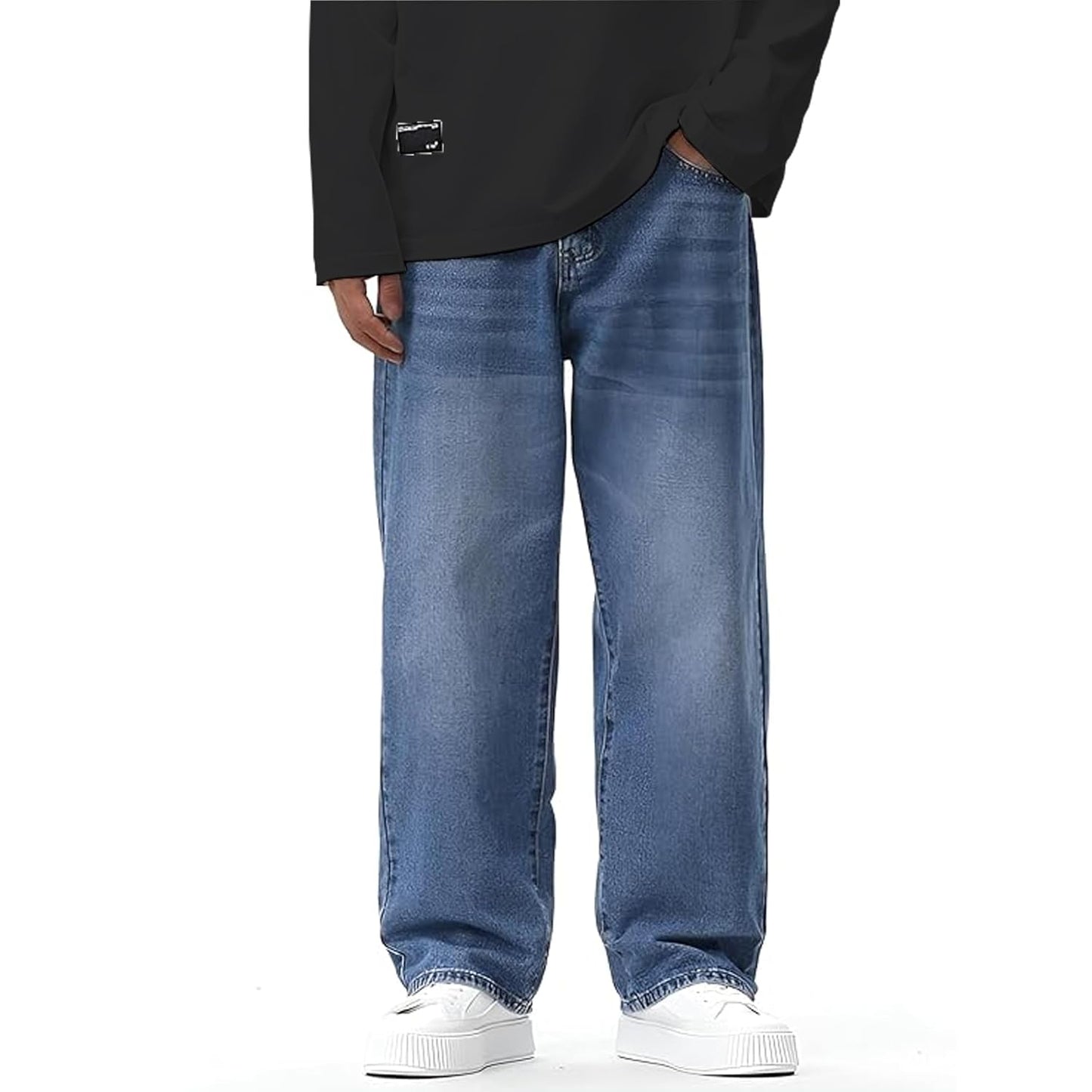 London Hills Men's Relaxed Fit Mid Rise Jeans || Relaxed