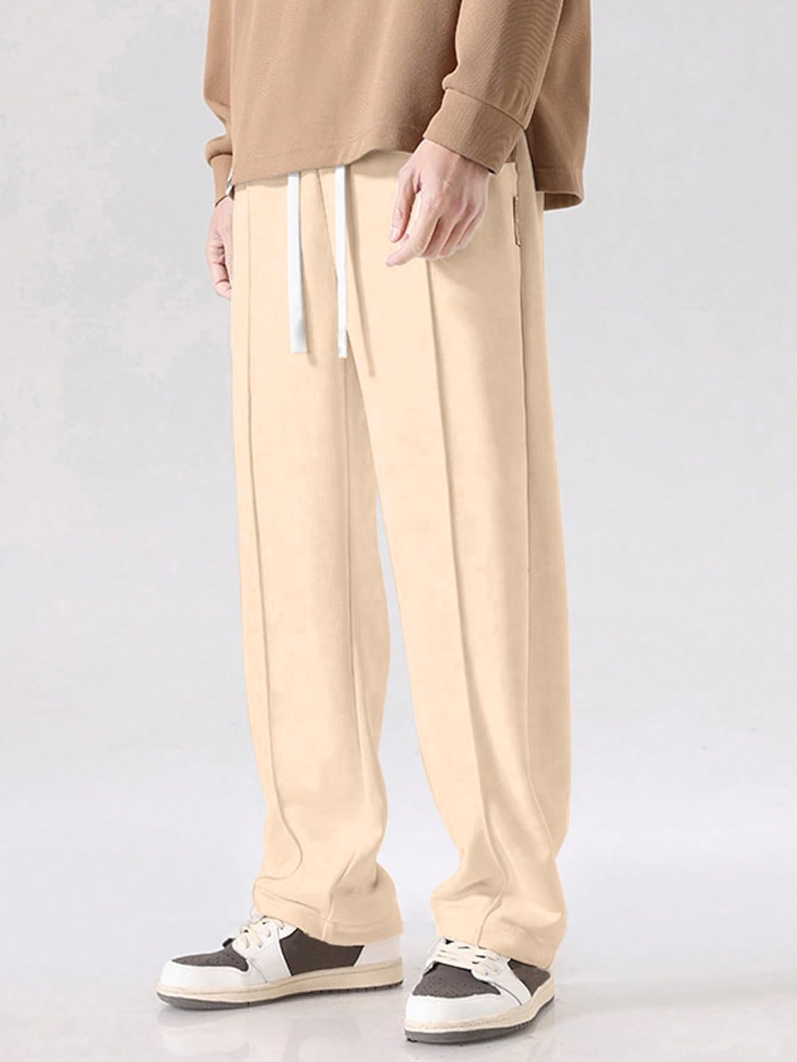Mehrang White Loose Fit Track Pant for Men || Joggers
