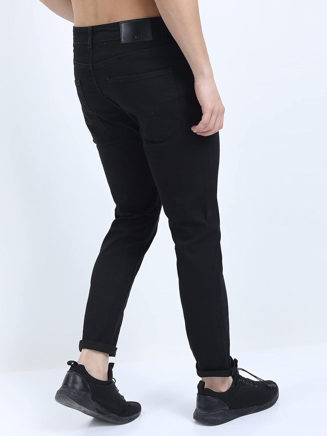 KETCH Men's Tapered Fit Mid Rise Jeans