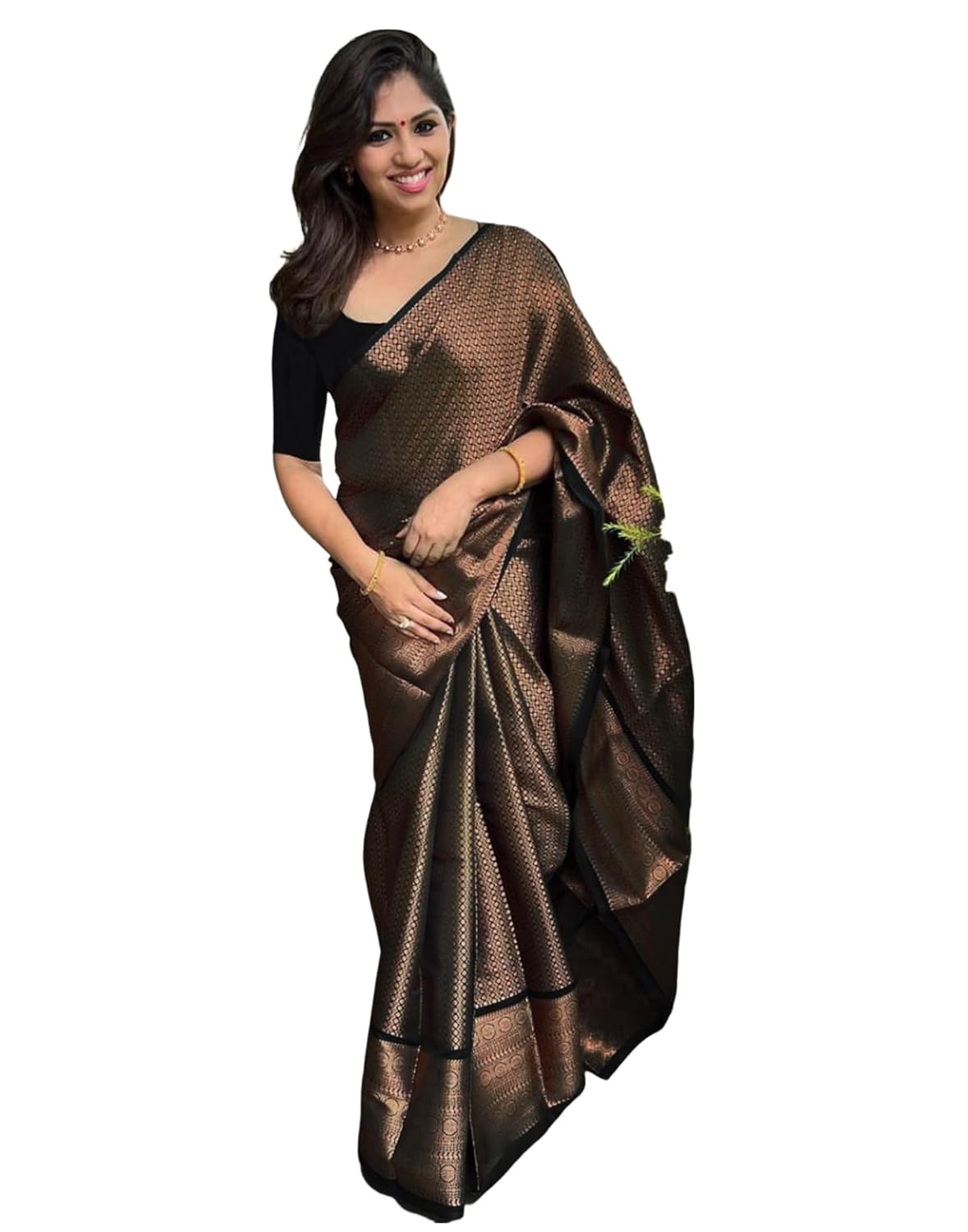 Women's Kanjivaram Soft Silk Blouse Piece For Wedding