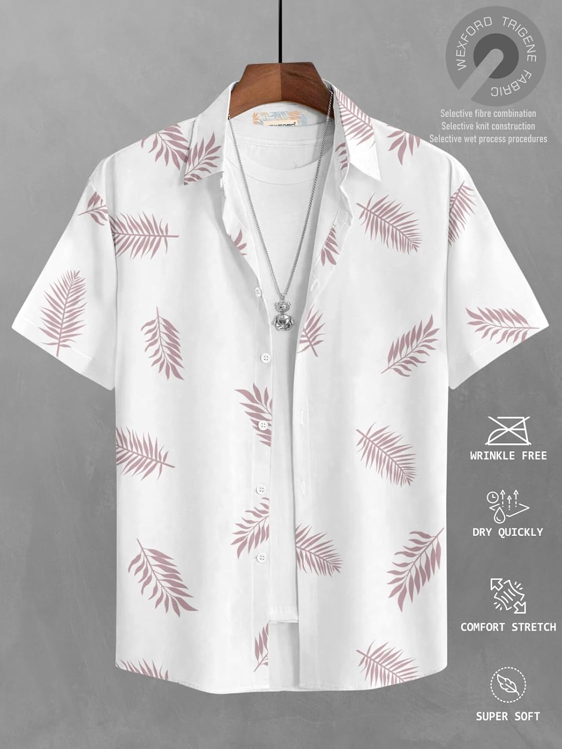 BULLMER Trendy Regular Fit Printed Causal Shirt for Men