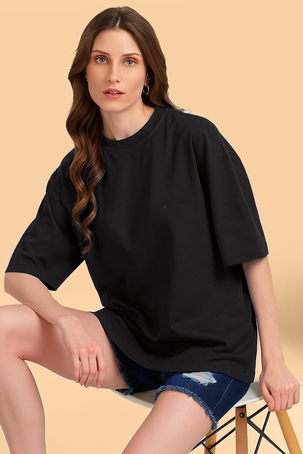 ALONE EAGLE Oversized Baggy Fit Drop Shoulder