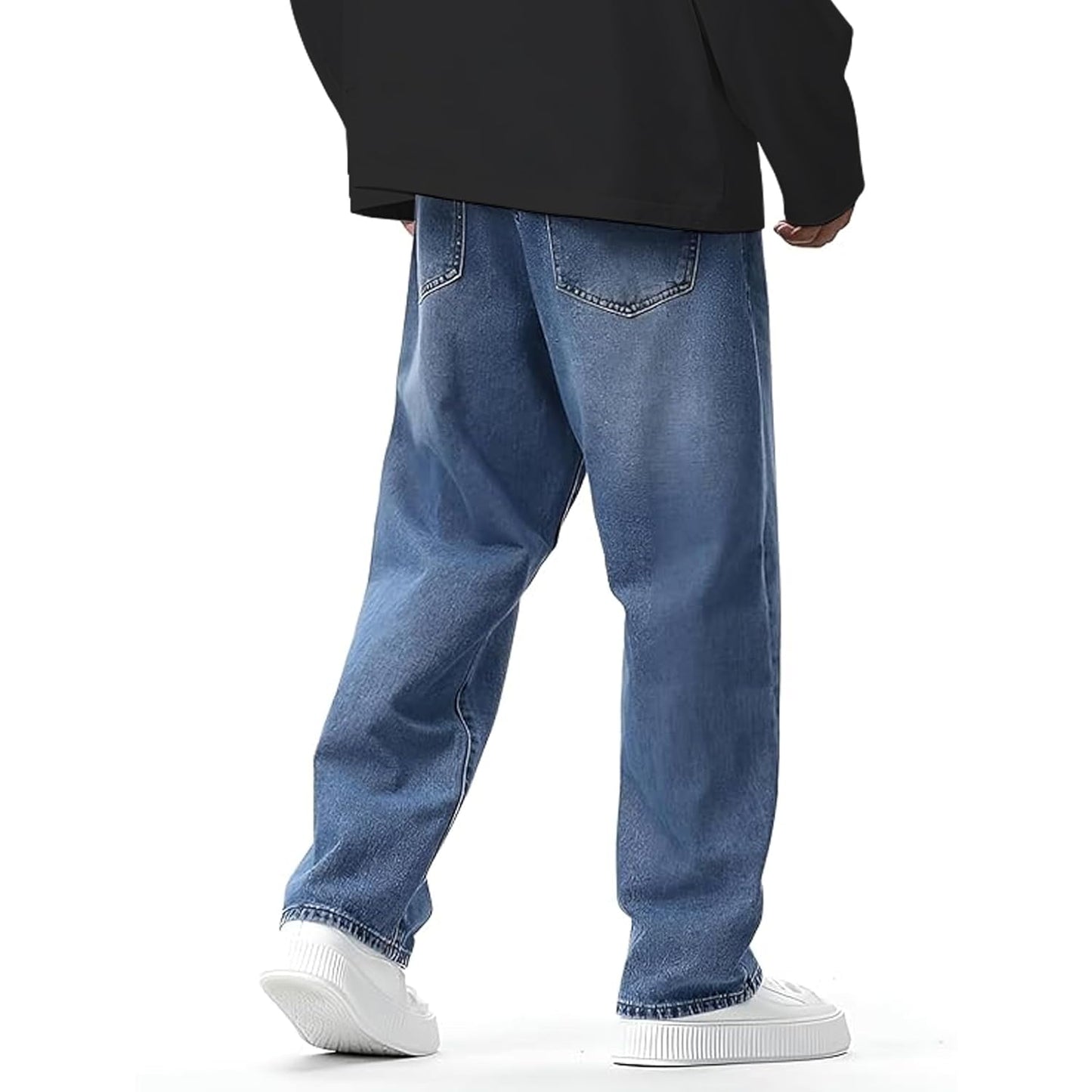 London Hills Men's Relaxed Fit Mid Rise Jeans || Relaxed