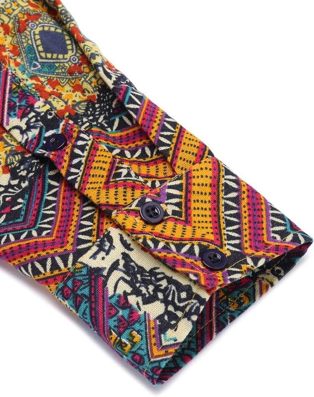 Bellstone Men's Cotton Blend Full Sleeve Printed