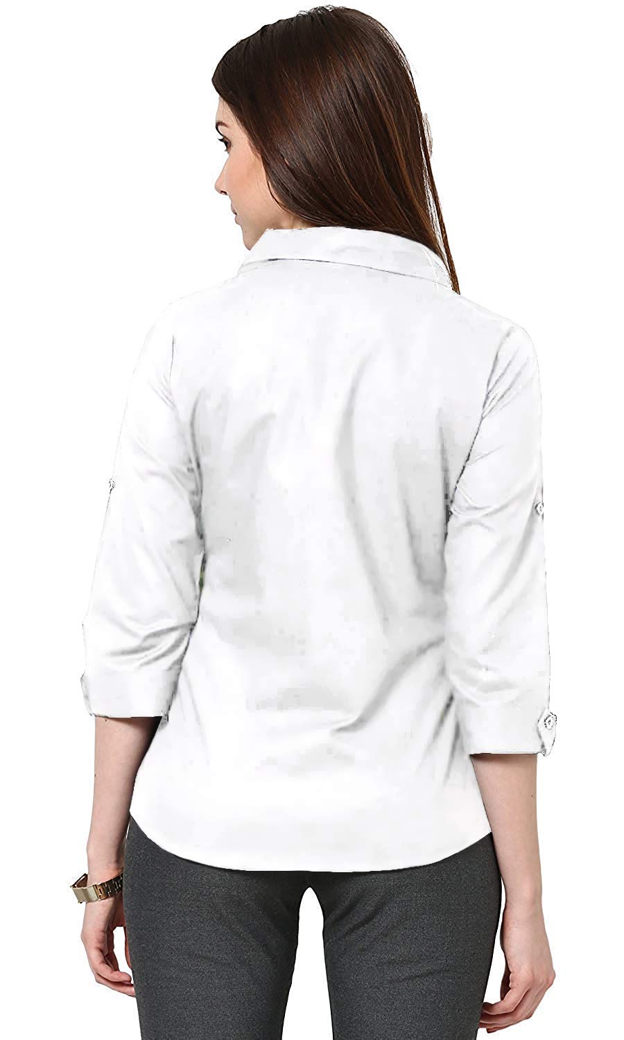 Leriya Fashion Solid Regular Fit Long Tops Oversized Shit