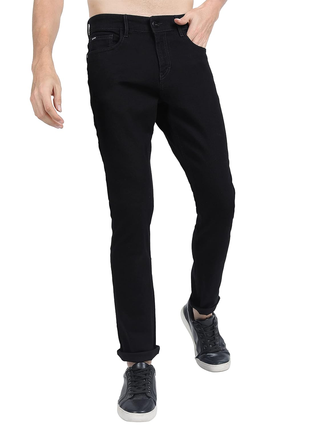 KETCH Men's Slim Fit Mid Rise Jeans (Stretchable)