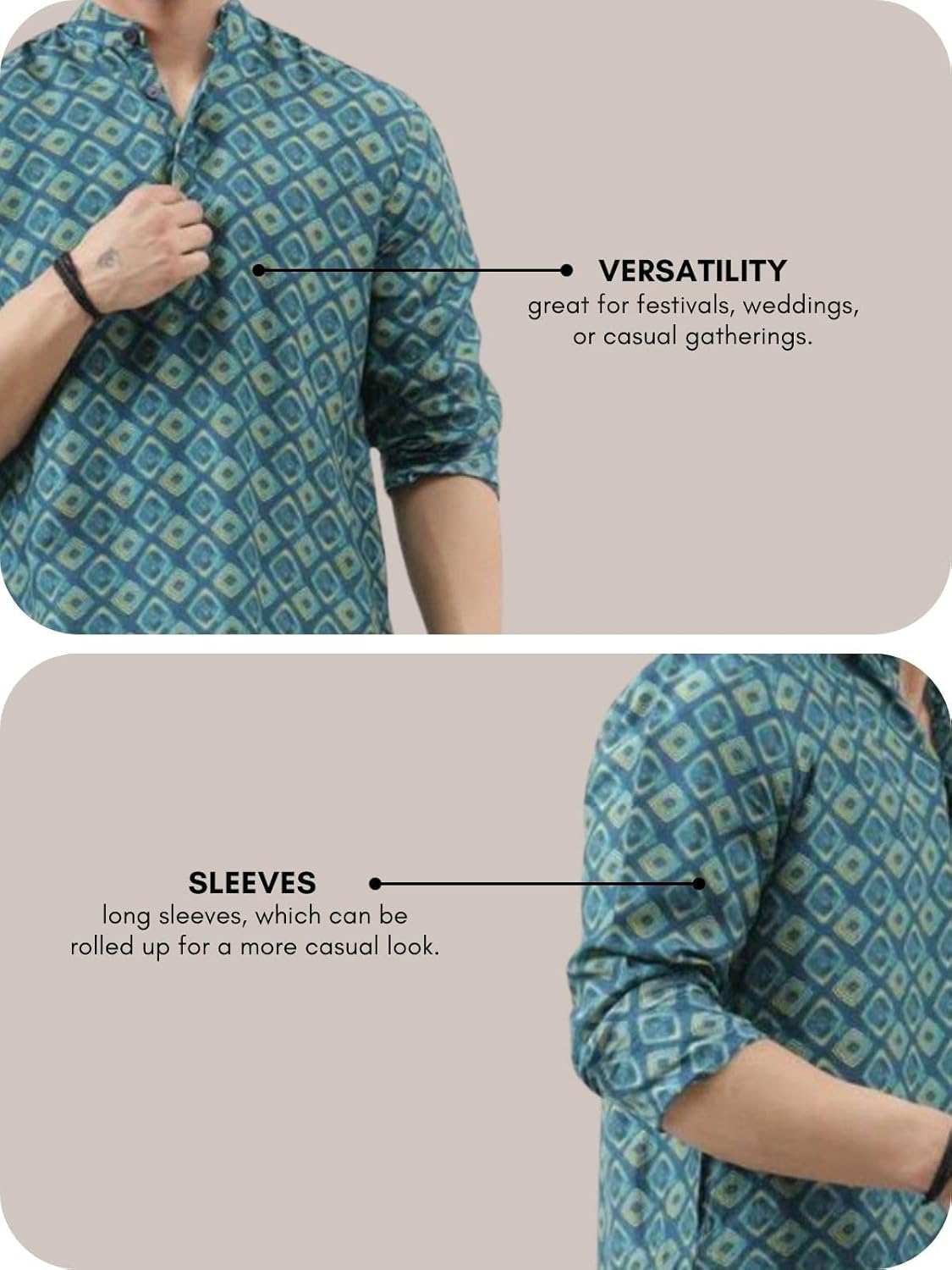 DHRUVI TRENDZ Rayon Kurta Set for Men | Men's Kurta